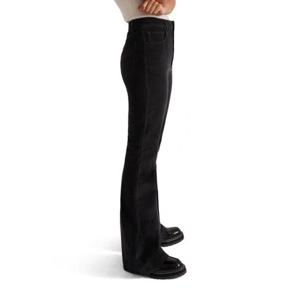 FAVORITE DAUGHTER Valentina Super High Waist Flare Corduroy Jean Meteorite Sz 25 - Picture 3 of 16